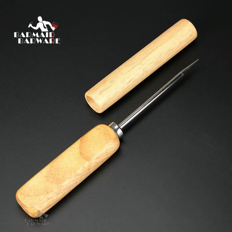 Ice Pick with Wooden Handle – Stainless Steel Bar Tool Bar Ice Pick HIP Default Title
