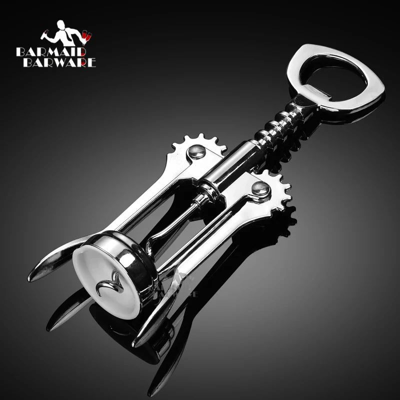 Waiter's Corkscrew – Stainless Steel Wine & Beer Opener Wine Bottle Opener HIP