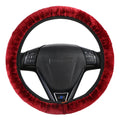 Winter Plush Car Steering Wheel Cover – Universal 38cm Fit Steering Wheel Cover HIP Red