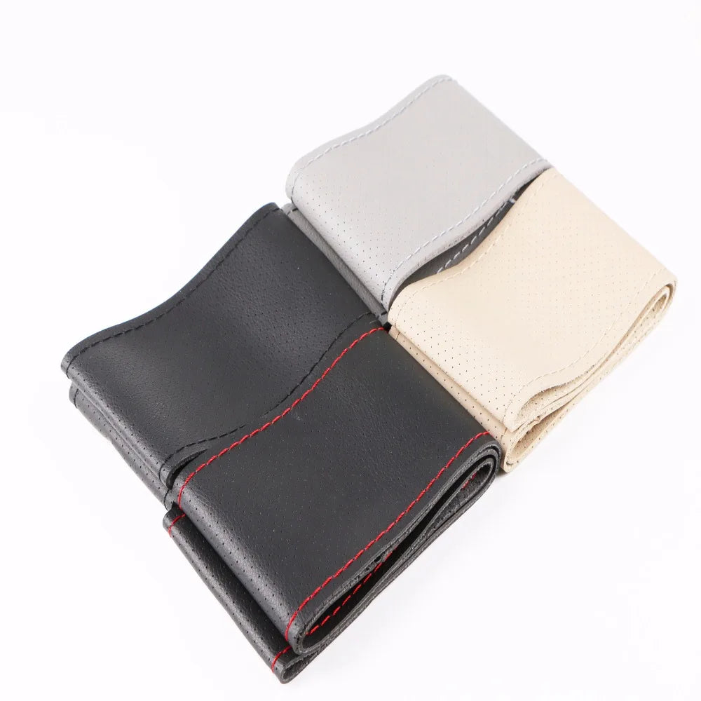 Micro Fiber Leather Steering Wheel Cover 38cm – All Cars Steering Wheel Cover HIP