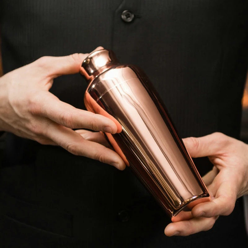 4-Piece Copper Gold Cocktail Shaker Bar Set – Bartender Kit Cocktail Shaker Set HIP