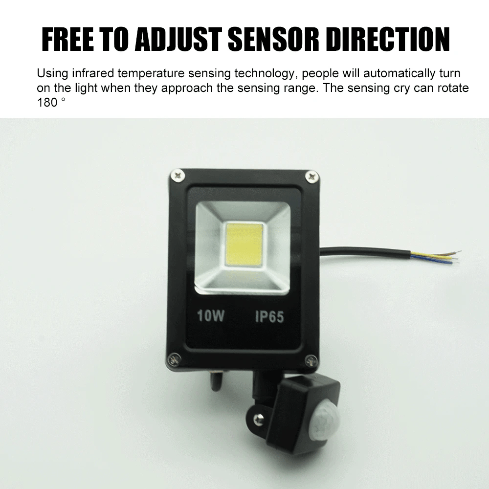YNL Motion Sensor LED Flood Light IP65 Waterproof 10W–50W LED Flood Light HIP