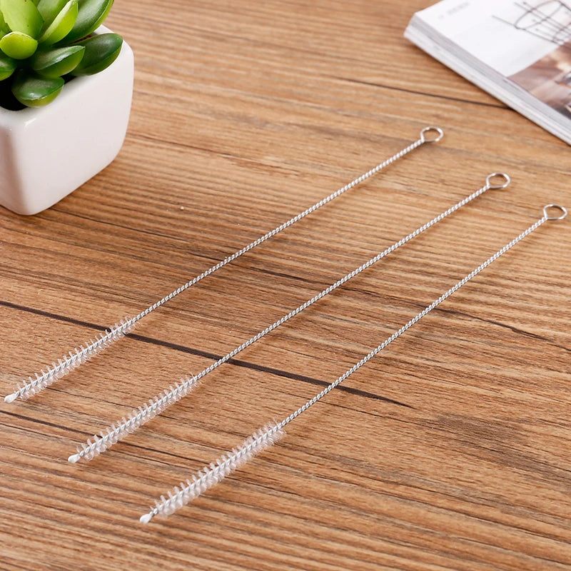 100-Pack 20cm Straw Cleaning Brushes for Glass & Metal Straws Straw Cleaning Brushes HIP