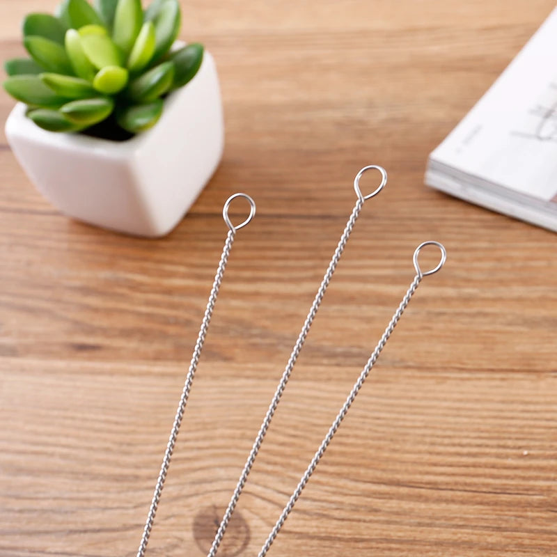 100-Pack 20cm Straw Cleaning Brushes for Glass & Metal Straws Straw Cleaning Brushes HIP