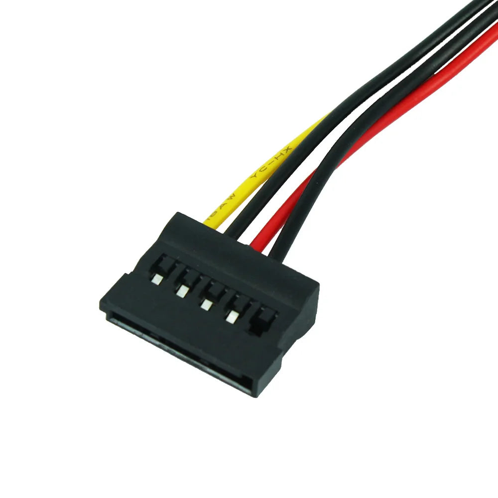IDE Molex 4-Pin to SATA 15-Pin Female Power Adapter Cable Power Cable Adapter HIP