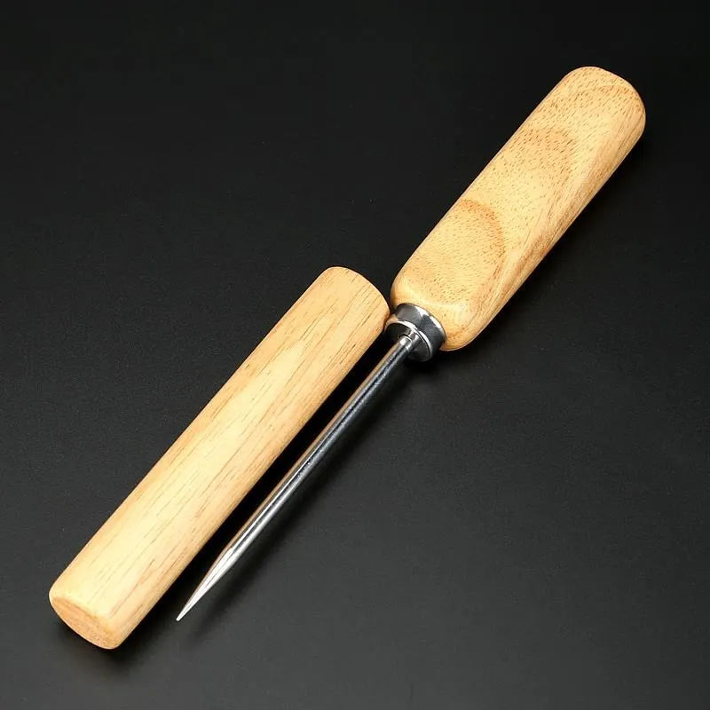 Ice Pick with Wooden Handle – Stainless Steel Bar Tool Bar Ice Pick HIP