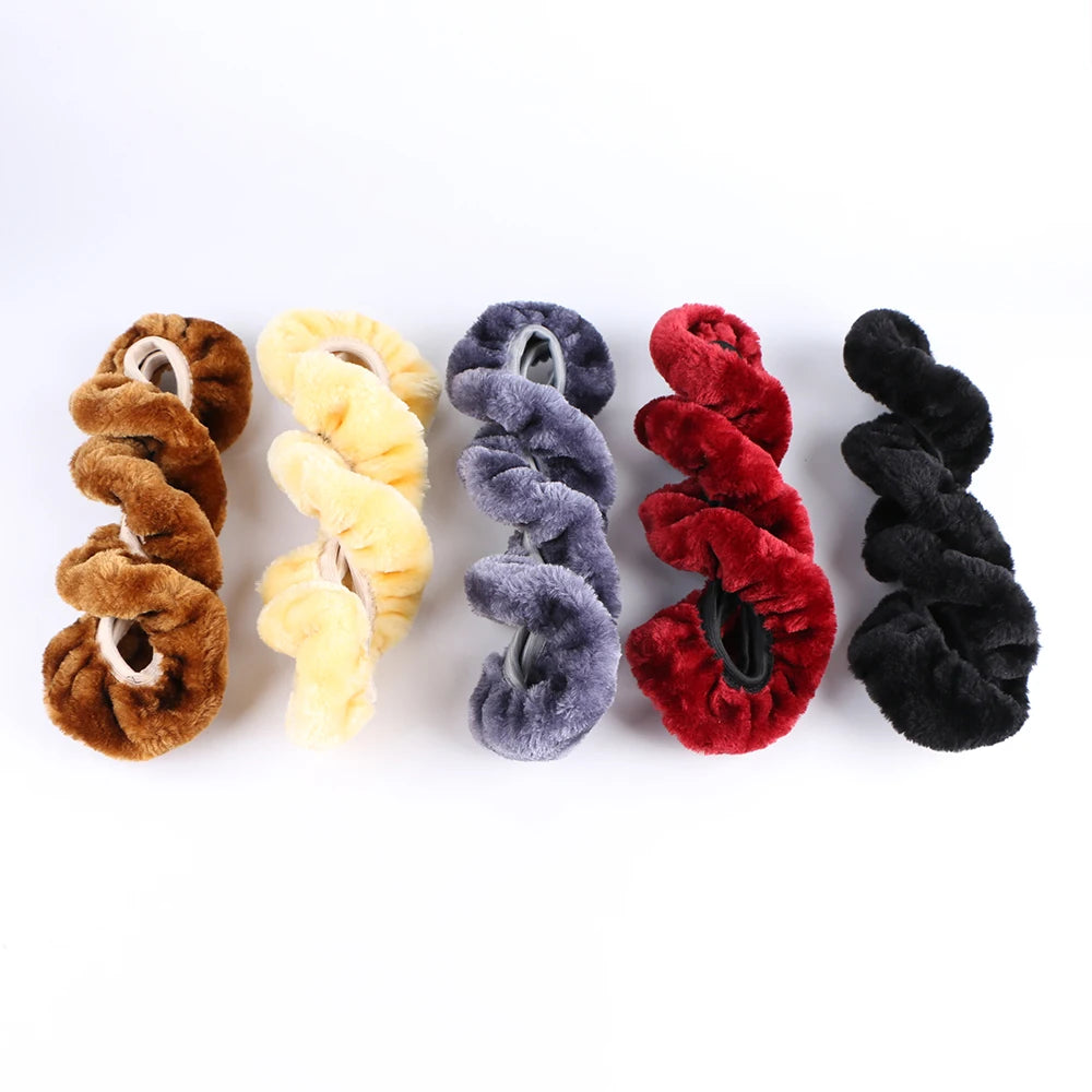 Winter Plush Car Steering Wheel Cover – Universal 38cm Fit Steering Wheel Cover HIP