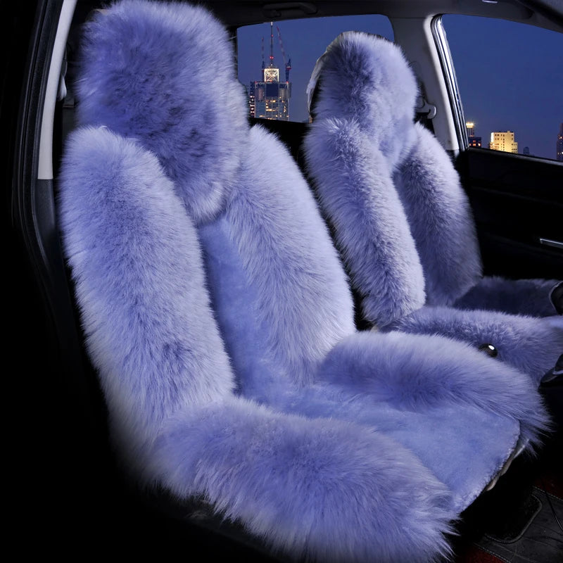 Australian Wool Car Seat Cover – Plush Winter Sheepskin Cushion Car Seat Cover HIP