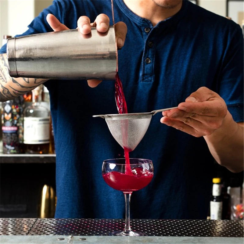 Stainless Steel Julep Bar Cocktail Strainer | BARMAID Bar Strainer Tool HIP