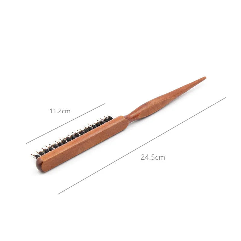 Professional Salon Teasing Back Hair Brushes Wood Slim Line Comb Hairbrush Extension Hairdressing Styling Tools DIY Kit 1 PCS HIP