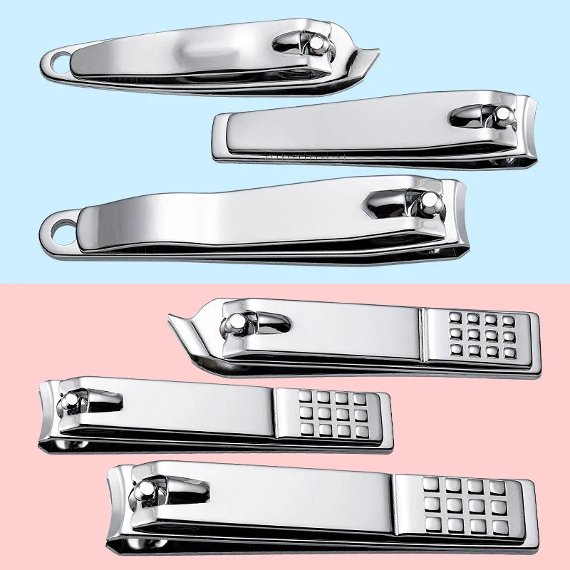 Nail Clipper Stainless Steel Cutter Nipper Trimmer Knife Manicure Pedicure Tools Professional Finger Toe 2 Style Clippers Set HIP