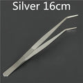 Stainless Steel Kitchen Tweezer Tongs – 6 Sizes | BARMAID Kitchen Tweezer Tongs HIP Sliver 16cm