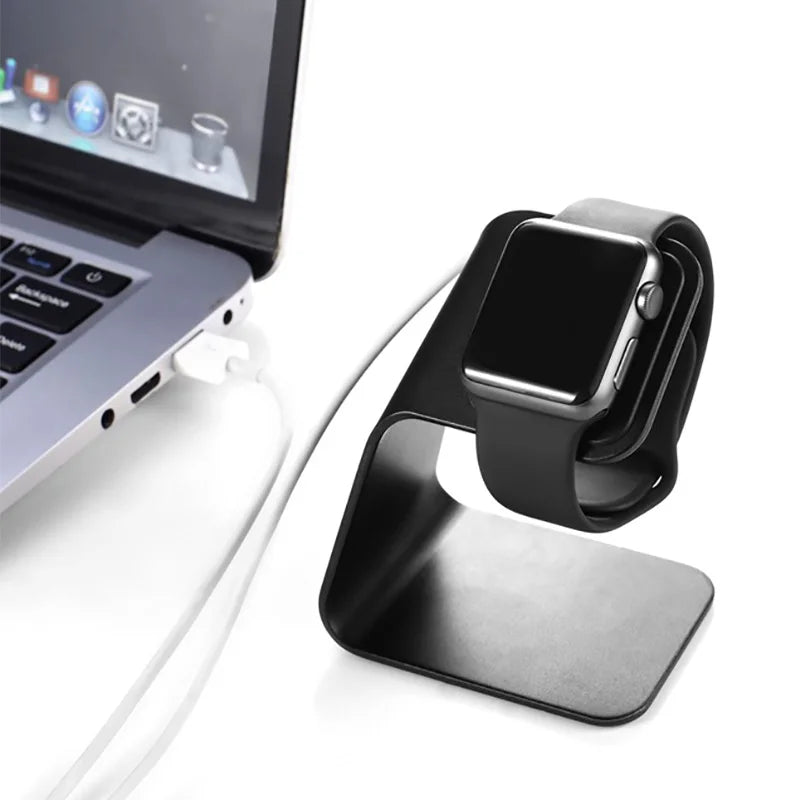 Aluminum Apple Watch Charging Stand Dock – Series 1–8 & SE Watch Charging Stand HIP