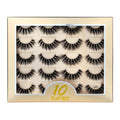 YSDO Eyelashes 3/5/10 Pairs Makeup Wispy 3D Mink Lashes Natural Long False Eyelashes Thick Fake Lashes Maquiagem Strip Faux Cils HIP 10pairs-Y402 Eyelashes