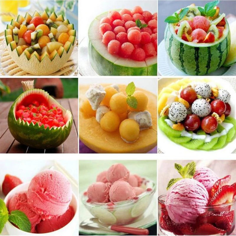 Stainless Steel Melon Baller & Fruit Carving Scoop Tool Melon Baller Scoop HIP
