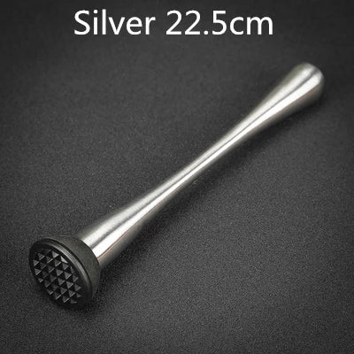 Stainless Steel Cocktail Muddler – Mojito & Bar Tool Cocktail Muddler HIP Silver 22.5cm