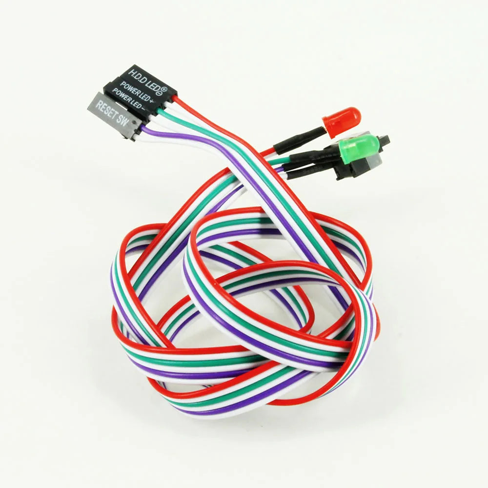 Desktop Motherboard Power Switch Cable LED – RESET/HDD/SW PC Switch Cable HIP
