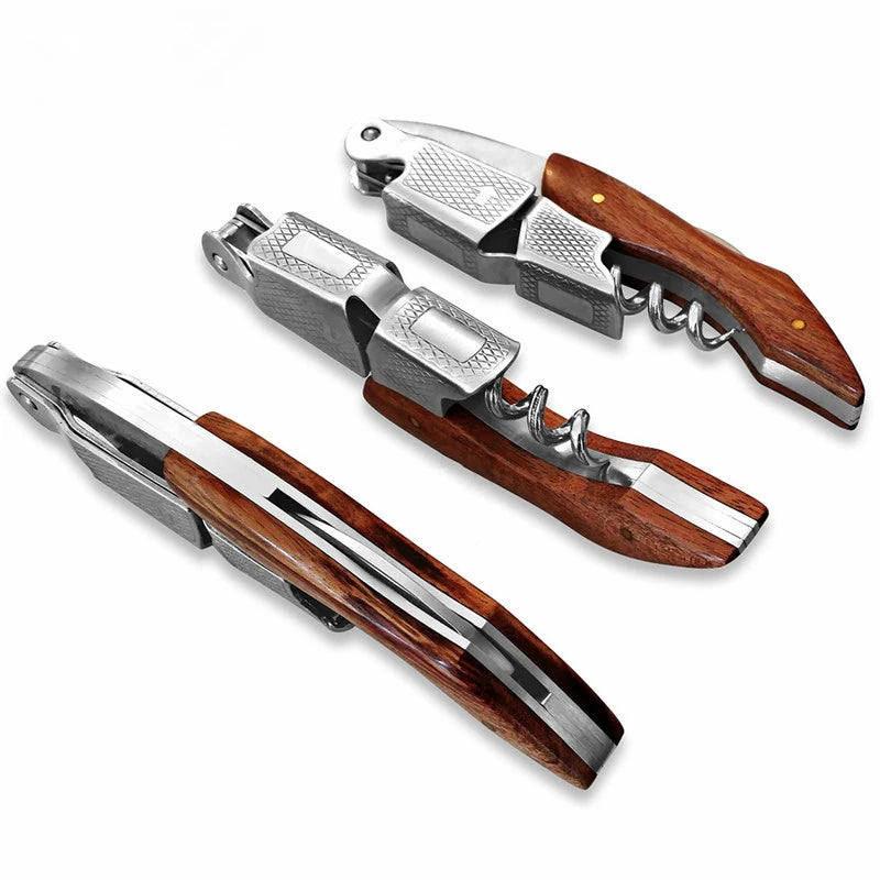 Rosewood Waiter's Corkscrew – Multifunction Wine Bottle Opener Wine Bottle Opener HIP