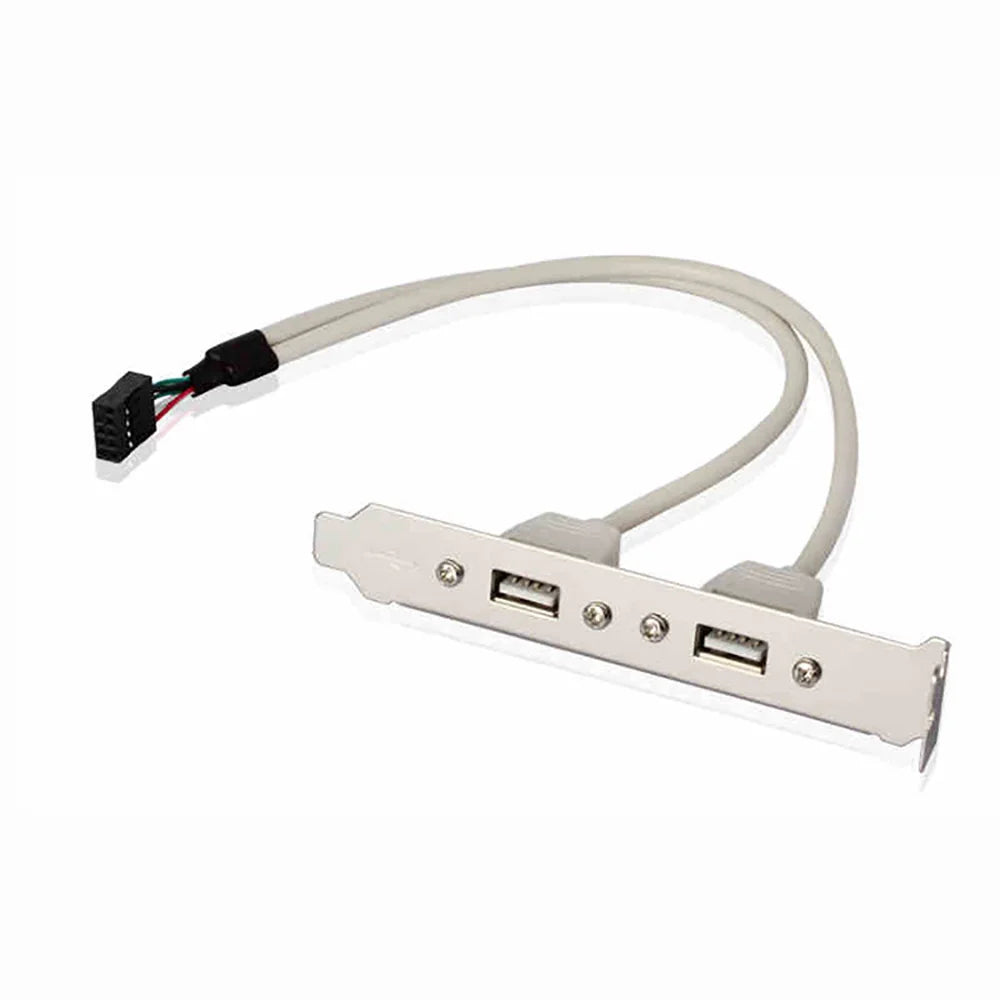 OULLX USB 2.0 9-Pin Motherboard Expansion Bracket Cable Adapter USB Expansion Adapter HIP