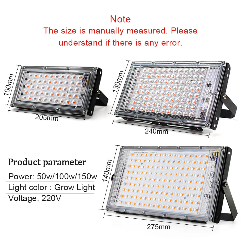 YNL 50W 100W 150W Full Spectrum LED Grow Light | Phyto Lamp LED Grow Light HIP