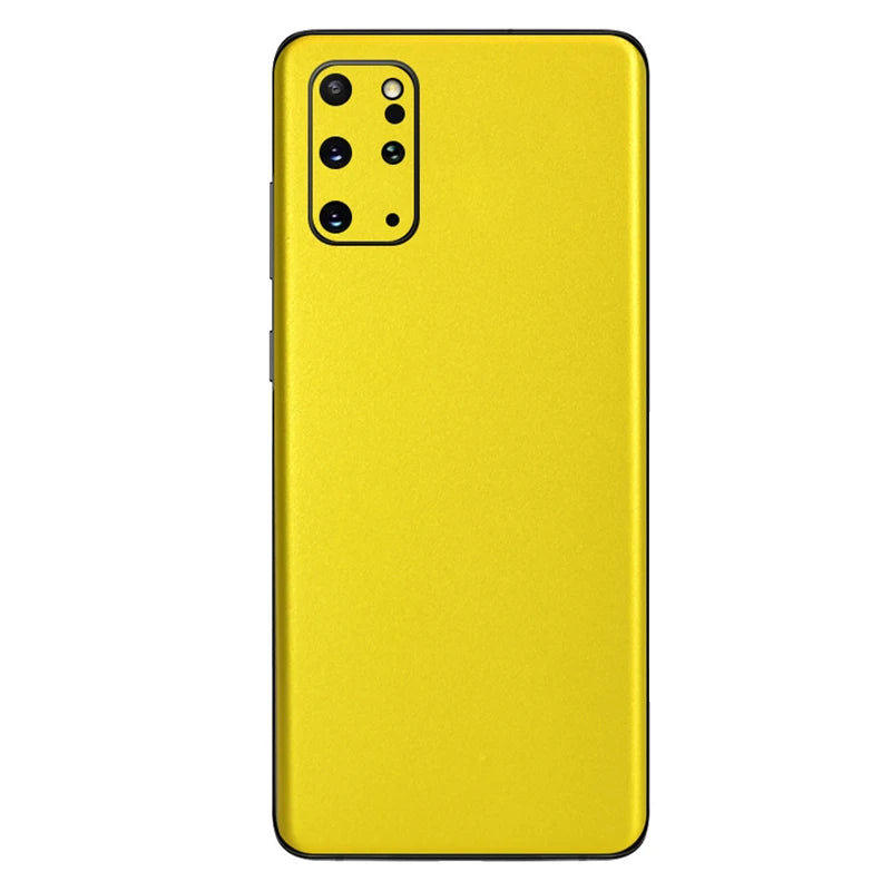 Matte Film Skin Wrap Sticker for Samsung Galaxy S21 S20 Phone Skin Wrap HIP YELLOW S21 Ultra