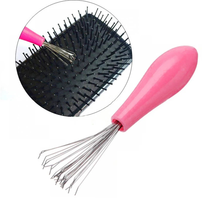 Comb Brush Cleaner Cleaner Remover Embedded Beauty Tool Plastic Handle Hair Comb Cleanup Hook Salon Hairdressing Tool Barber HIP