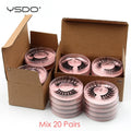 Wholesale Maquiagem Eyelashes 4/10/20/50/100PCS 3D Mink Lashes Set Natural False Eyelashes Makeup Thick Lashes Faux Clis In Bulk HIP 20pairs-1ypk Lashes 11-16mm