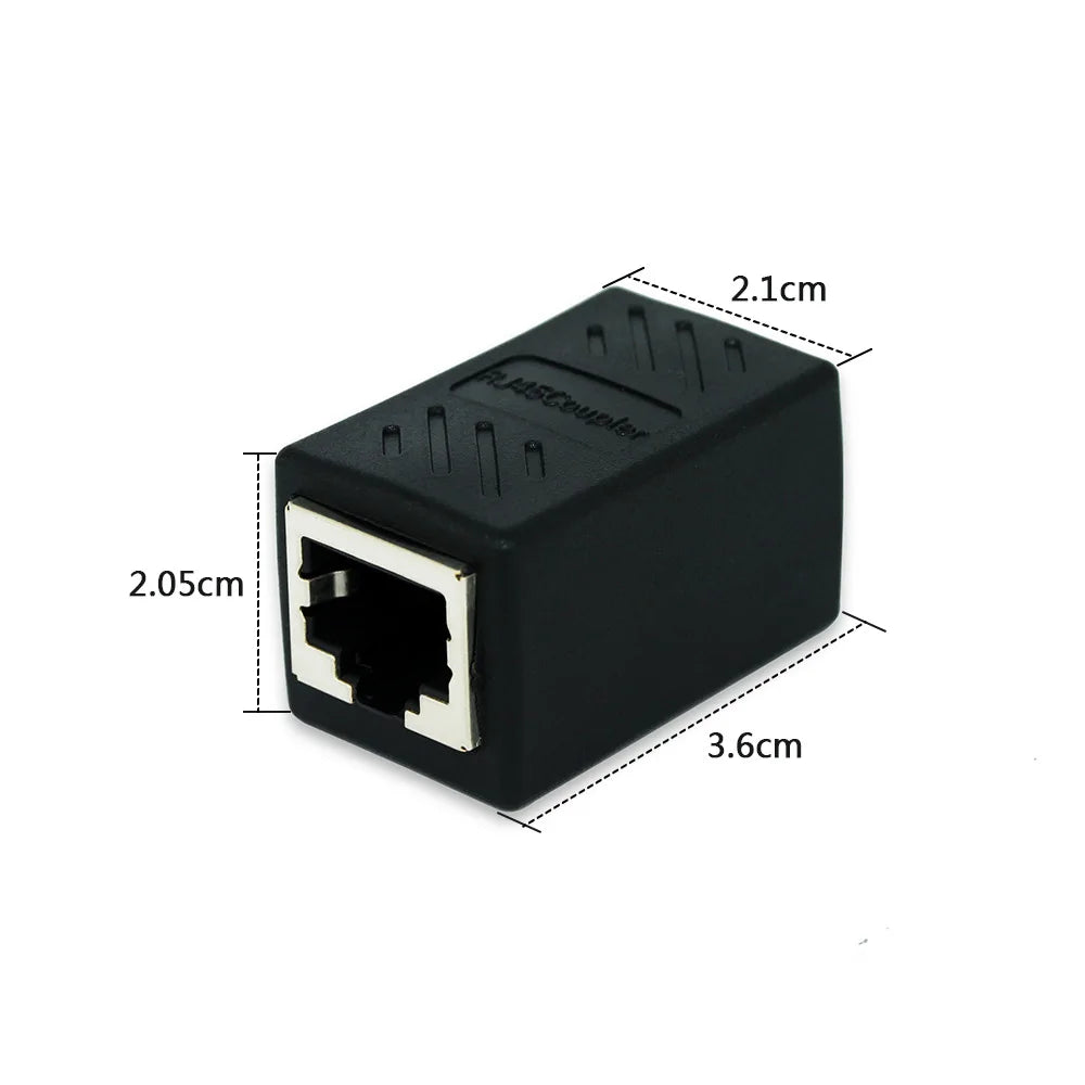 OULLX RJ45 Female to Female Ethernet Coupler – CAT5 CAT6 Network Coupler Adapter HIP