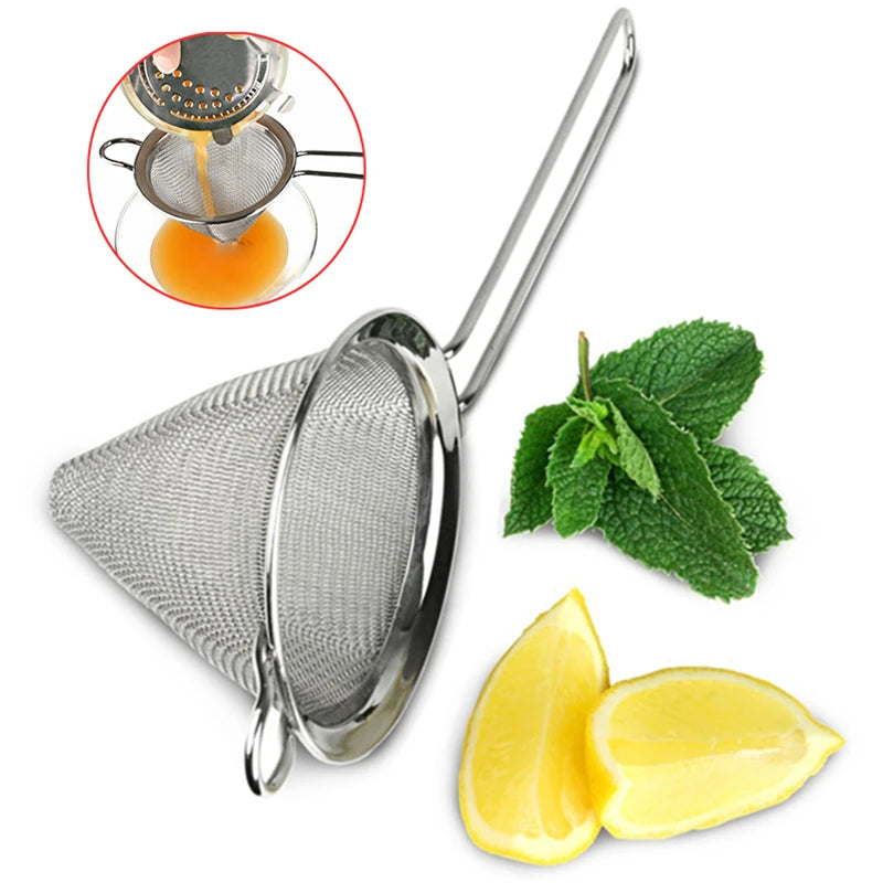 Stainless Steel Julep Bar Cocktail Strainer | BARMAID Bar Strainer Tool HIP