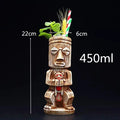 450ml Ceramic Tiki Mug – Porcelain Beer & Cocktail Cup