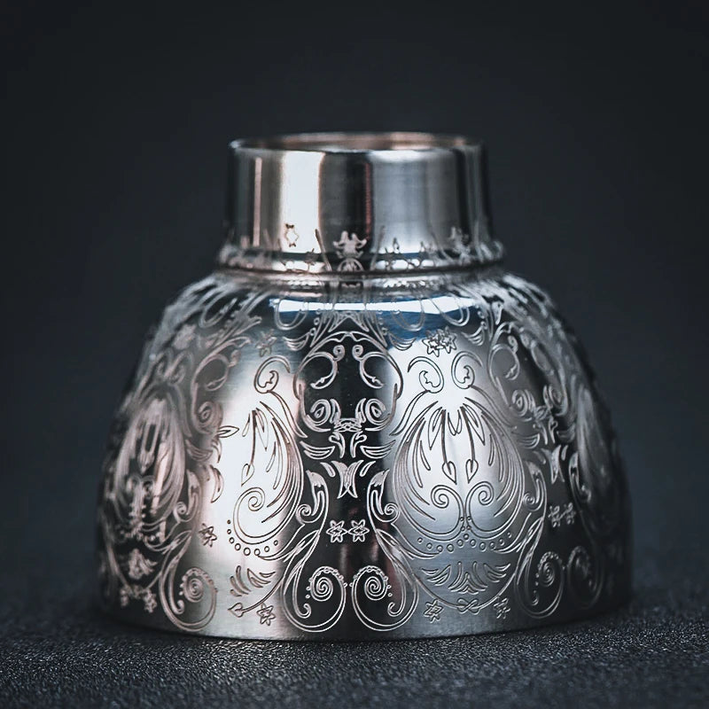 450ml Stainless Steel Boston Cocktail Shaker – Vintage Engraving Cocktail Shaker HIP