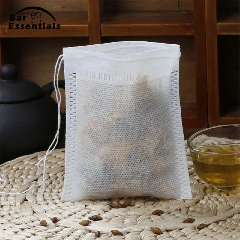 100-Pack Drawstring Tea Filter Bags – 3 Sizes, Loose Leaf Tea Tea Filter Bags HIP