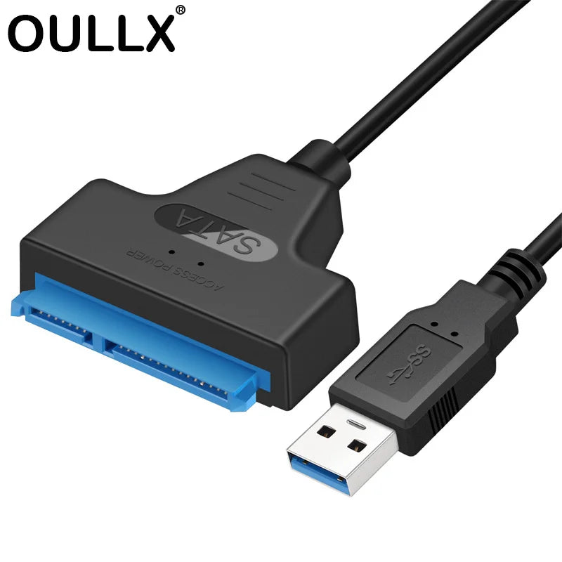 USB 3.0 to SATA Cable Adapter for 2.5" SSD & HDD | OULLX SATA Adapter Cable HIP