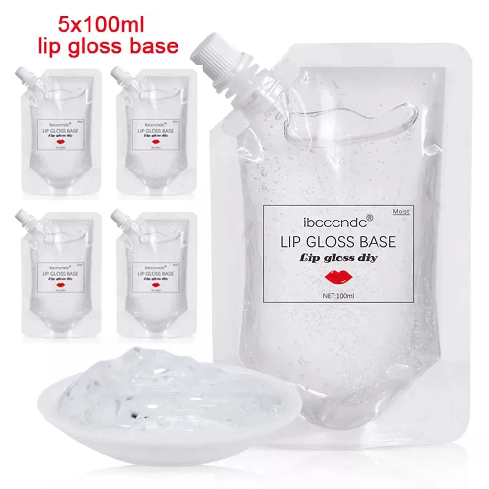Non-stick Clear Lip Gloss Base Lipstick Lip Gloss Base Gel Moisturizing Matte Lip Glaze Material Odorless for DIY HIP