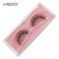 YSDO 3D Faux Mink False Eyelashes – Fluffy Full Strip Lashes