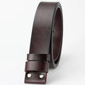 Men's Split Leather Belt Without Buckle – DIY Strap | MYMC Leather Belt Strap HIP Brown about 115cm