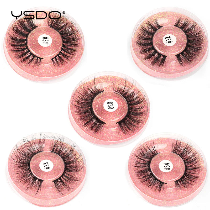 Wholesale Maquiagem Eyelashes 4/10/20/50/100PCS 3D Mink Lashes Set Natural False Eyelashes Makeup Thick Lashes Faux Clis In Bulk HIP