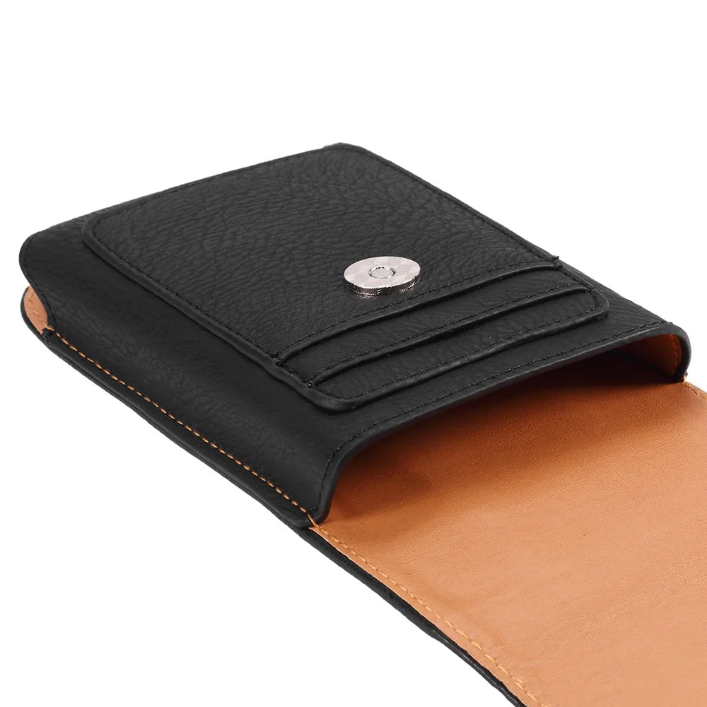 Universal Leather Belt Clip Phone Holster Pouch 3.5–6.3" Phone Belt Pouch HIP
