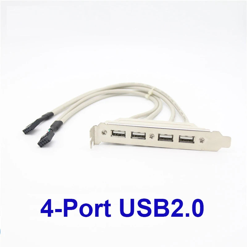 OULLX USB 2.0 9-Pin Motherboard Expansion Bracket Cable Adapter USB Expansion Adapter HIP