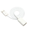 USB 2.0 A Male to Female Extension Cable – 1M 480Mbps USB Extension Cable HIP WHITE 1m