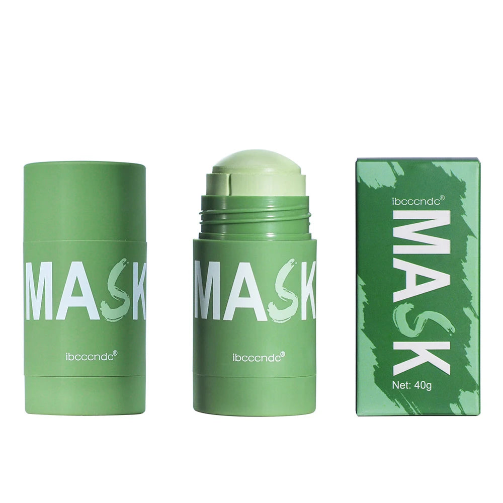 Face Clean Mask Green Tea Cleansing Stick Mask Shrink pores Deep Blackhead Remover facial Cleansing Moisturizing Mask 40g HIP