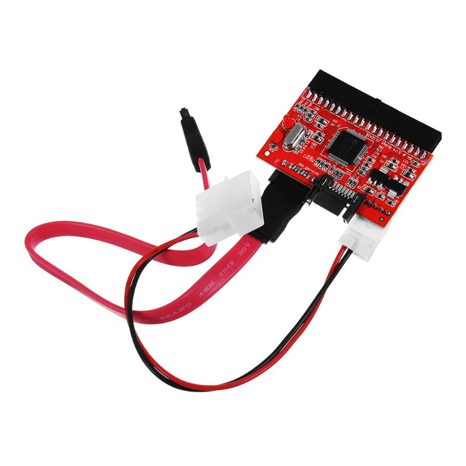 2-in-1 IDE to SATA Adapter Converter 40-Pin | HDD DVD CD IDE SATA Adapter HIP