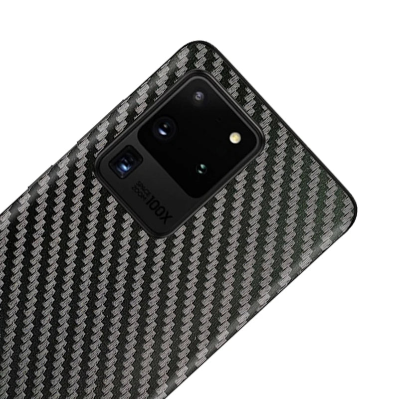 3D Carbon Fiber Phone Skin Wrap Sticker for Samsung Galaxy Phone Back Skin Sticker HIP