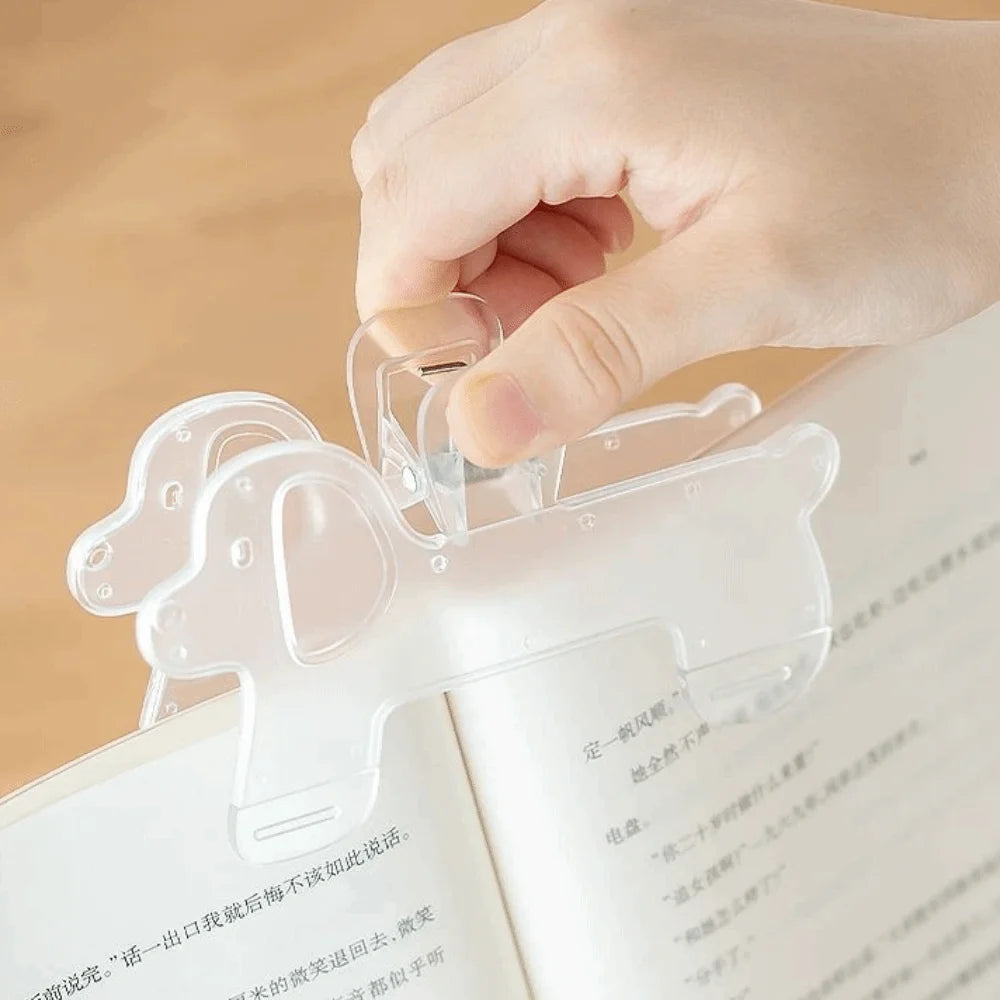 Cute Cat Transparent Book Clip – Anti-Slip Page Holder Book Page Holder HIP