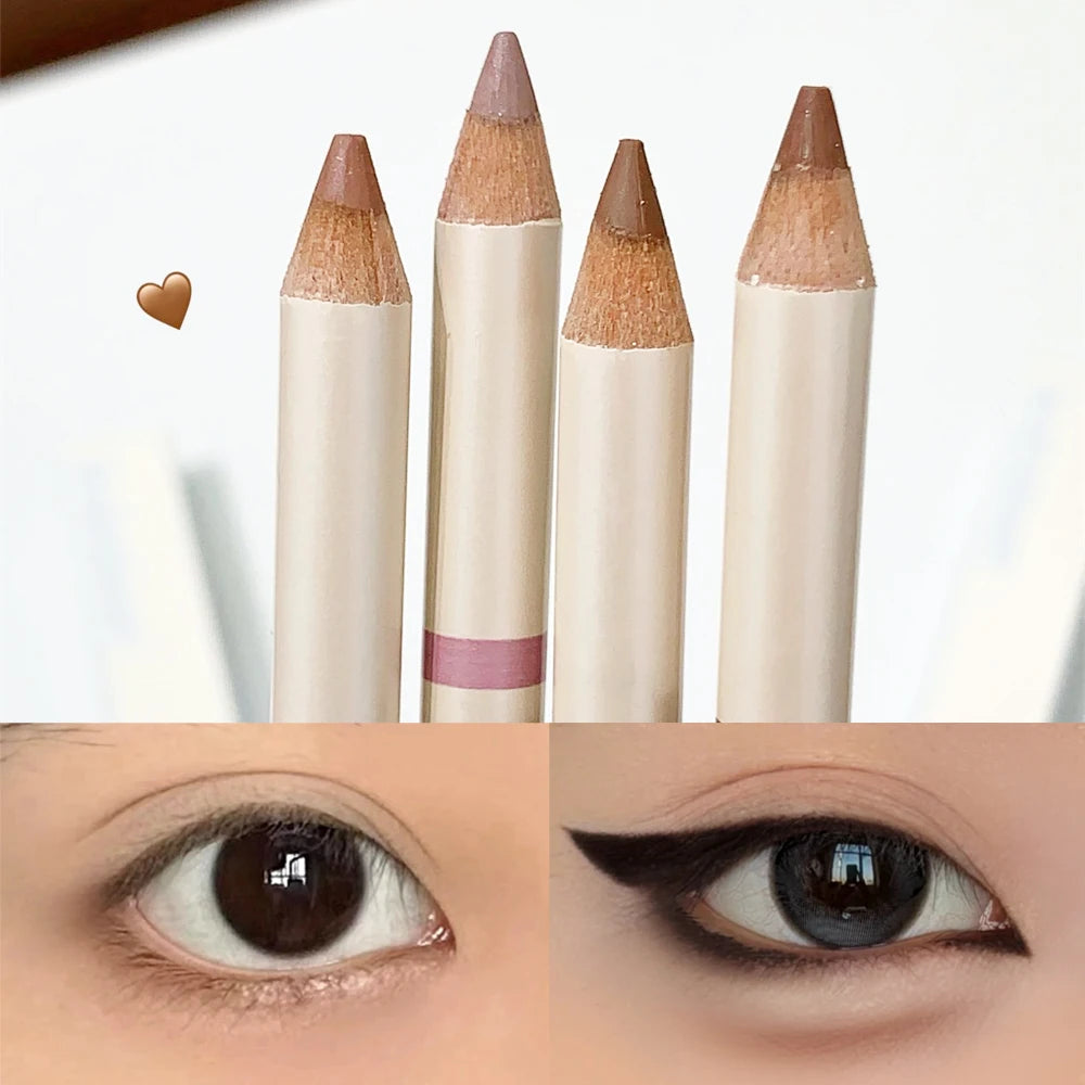 2-in-1 Pink Purple Matte Under Eye Pencil Aegyo Sal Highlighter Lying Silkworm Pen Eye Makeup Easy To Use Eyeshadow Cosmetic HIP