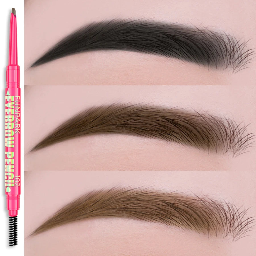 FUNPARK Waterproof Double-Ended Eyebrow Pen – 5 Colors Eyebrow Pencil Pen HIP