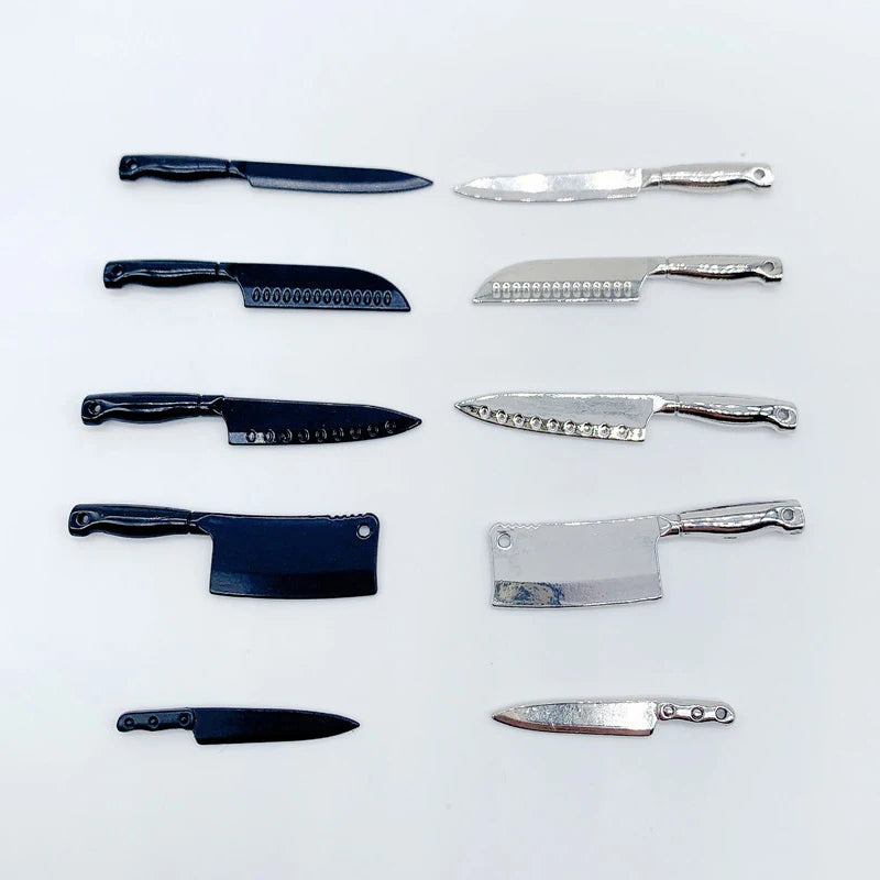 1:12 Dollhouse Mini Knife Set – Kitchen Utensil Accessories Dollhouse Accessories HIP