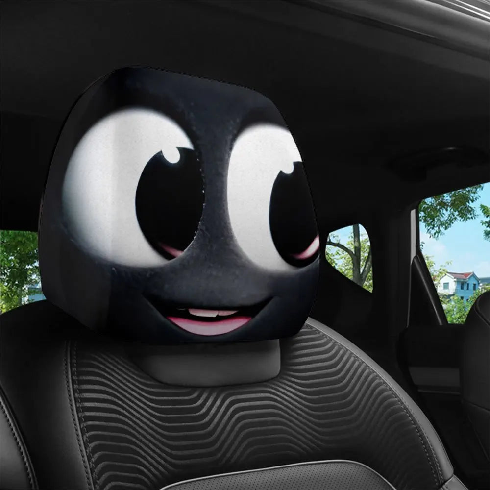 2-Pack Cute Big-Eyed Car Headrest Covers | Fun Car Decor Car Headrest Cover HIP