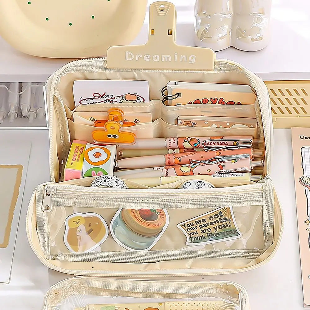 Large Capacity Detachable Pencil Case – Multi-Pocket Pen Bag Pencil Case HIP
