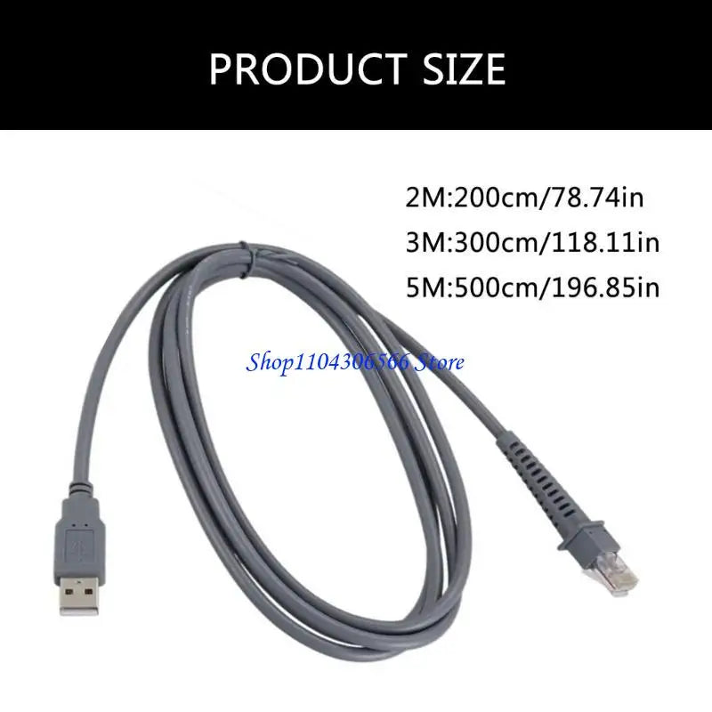 USB A to RJ45 Scanner Cable – Datalogic CAB4120 Compatible Scanner Data Cable HIP